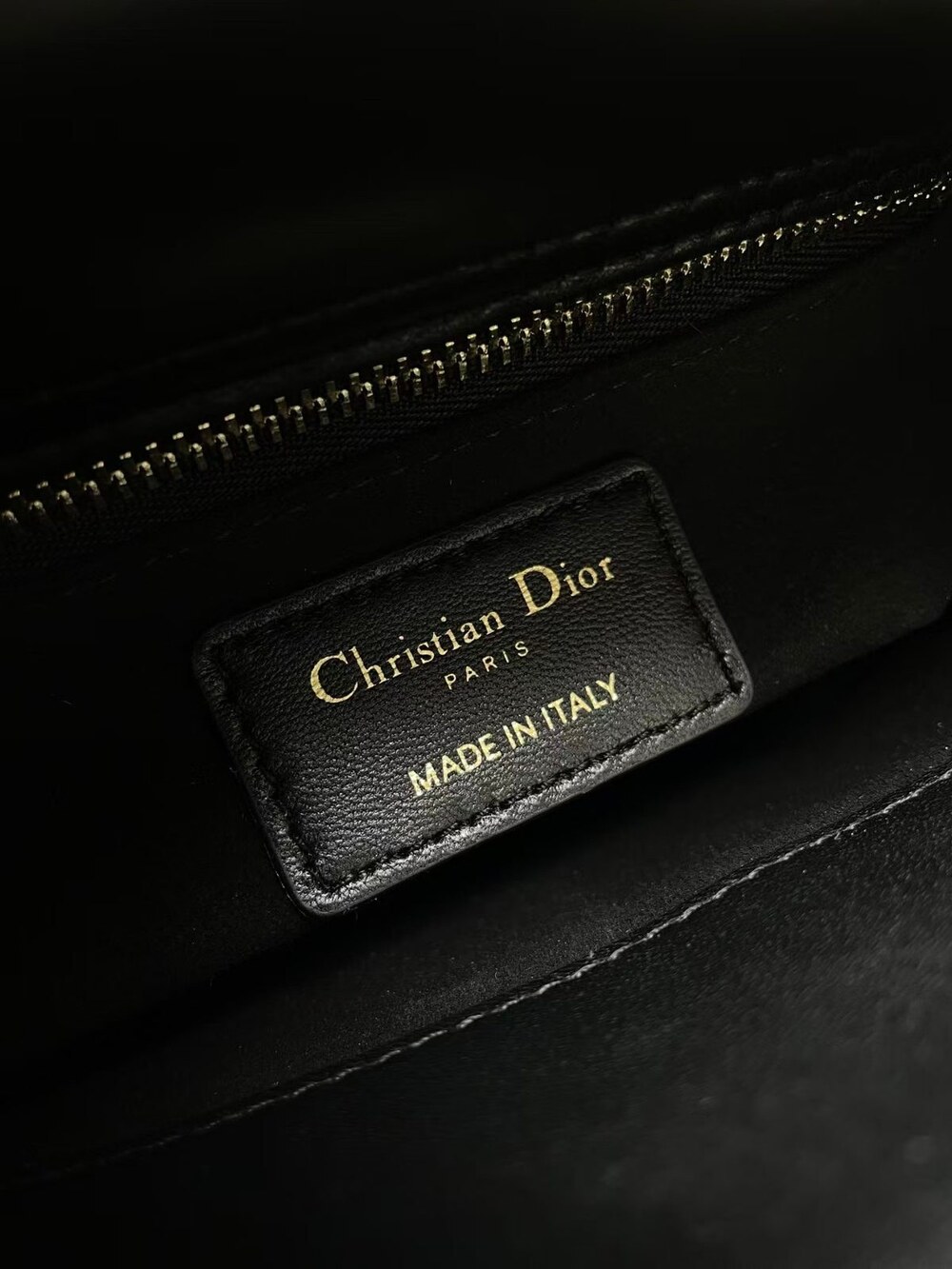 Dior Black Cannage Lambskin Mini Lady Dior Handbag with Top Handles - Picture 6 of 6